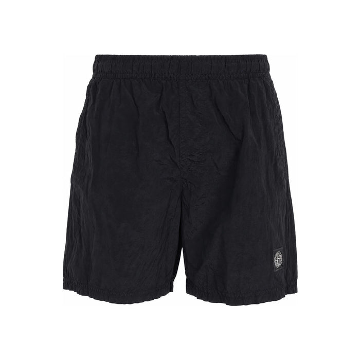 STONE ISLAND Nylon Metal Swim Shorts Black Men's