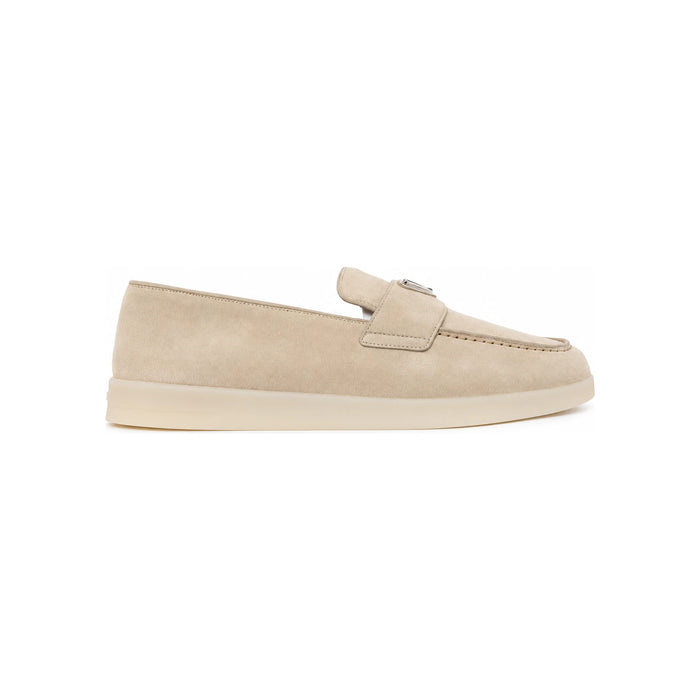 PRADA Beige Suede Loafers Men’s