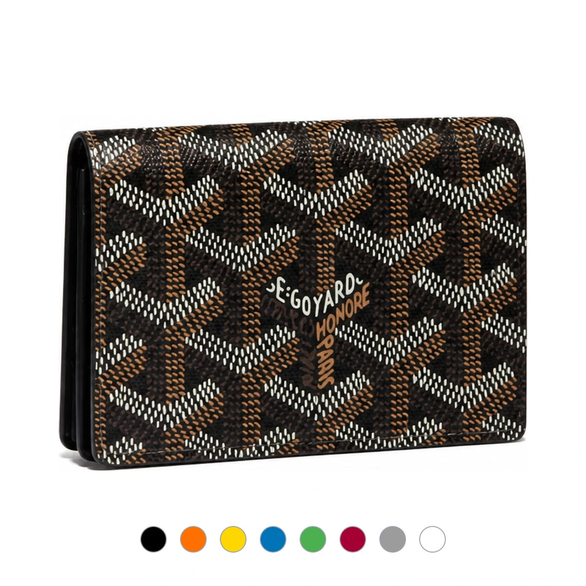 GOYARD Goyardine Canvas Card Holder Unisex Business Card Wallet