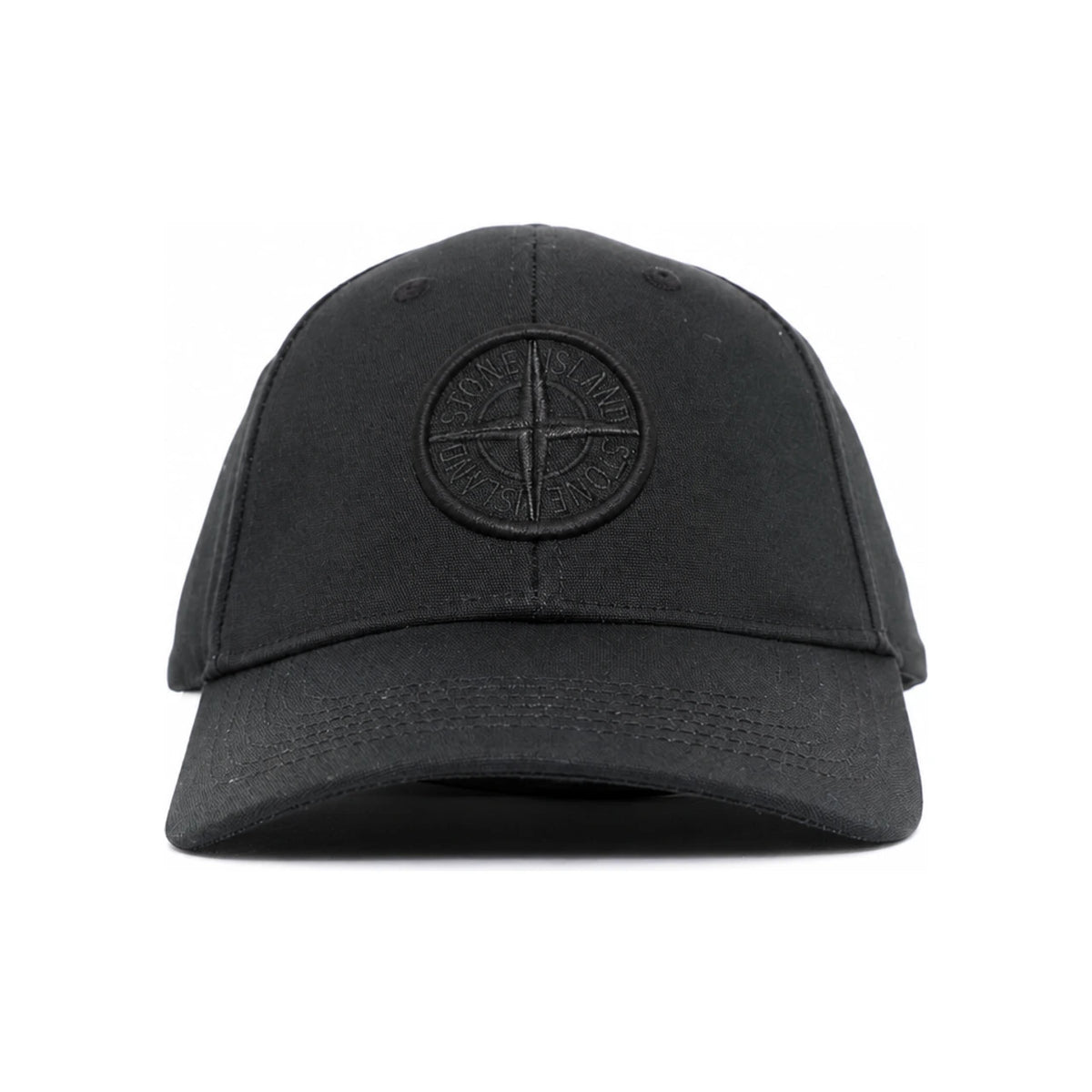 STONE ISLAND Embroidered Logo Cotton Black Baseball Cap L1S159100013 S0248 V0029
