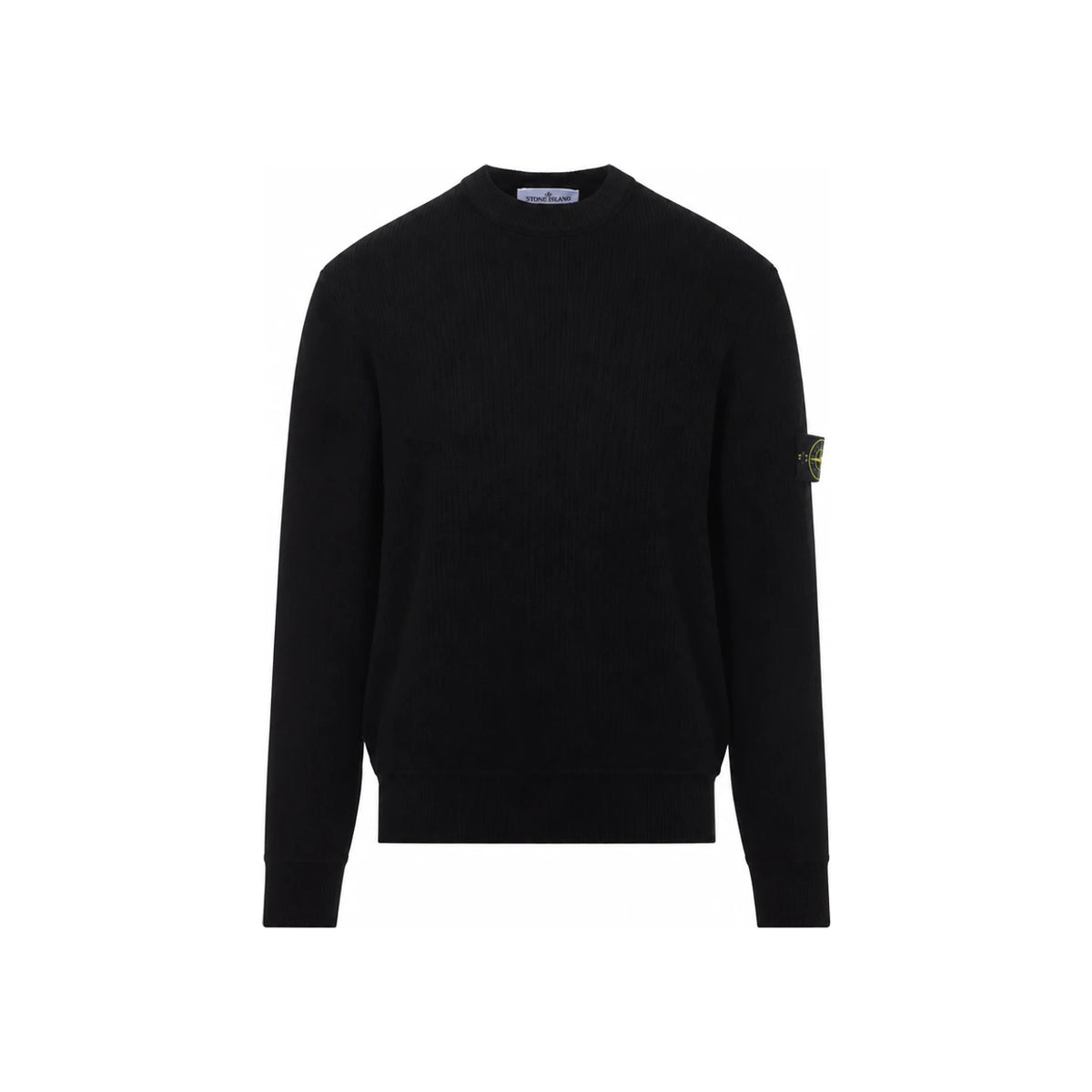 STONE ISLAND Ivory Logo Patch Crewneck Knit Sweater fo L1S15 5100154 S00D8 V0093