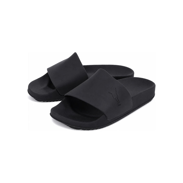 Rick Owens Darkshadow Embossed Rubber Slide Sandals Women Black