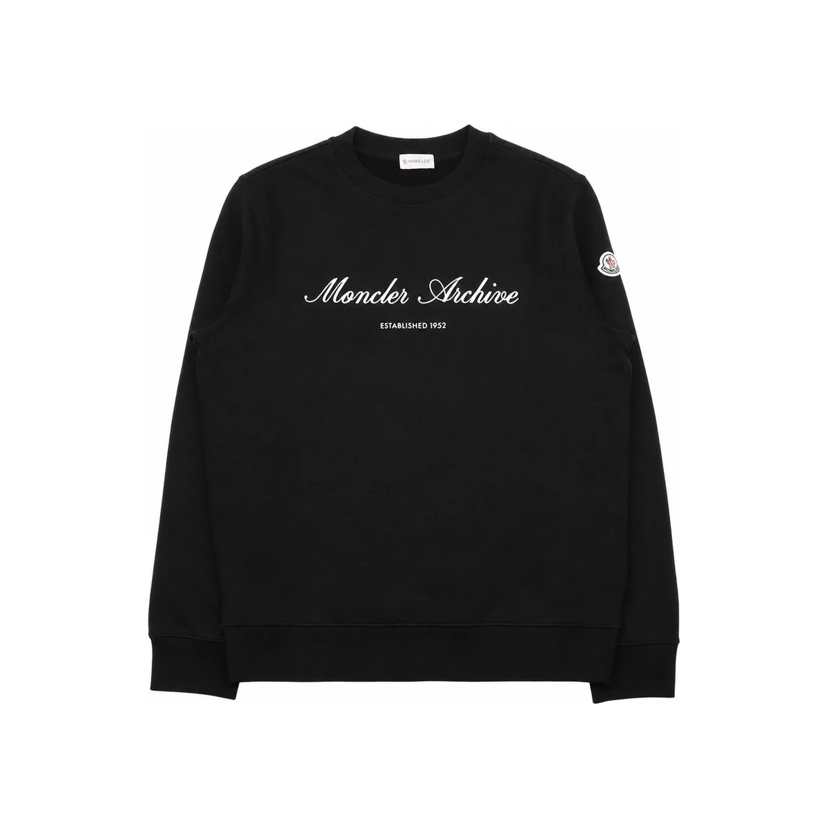 Moncler Long-Sleeve Sweatshirt for Men 8G00018 89A8F 999 BLACK DOM