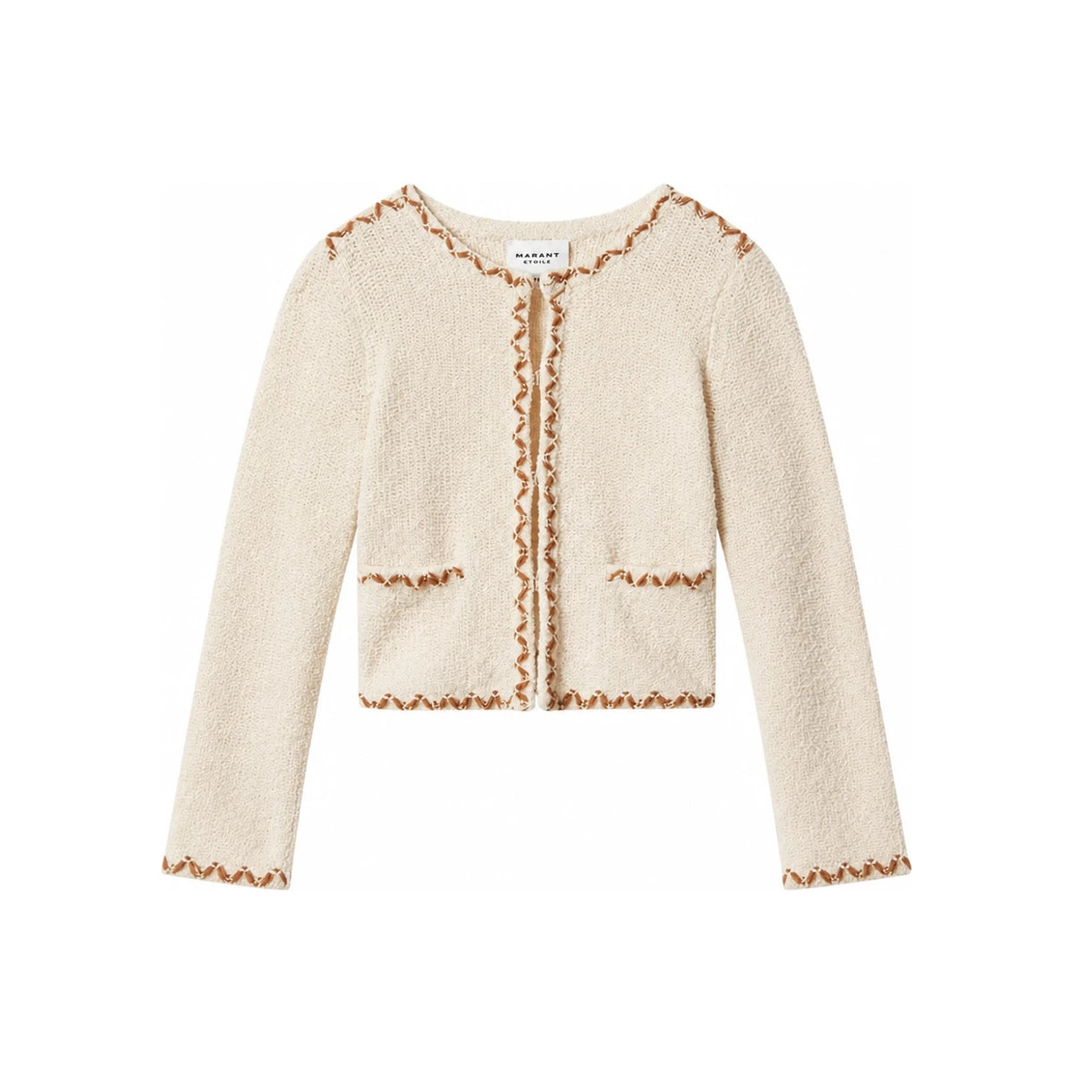 Isabel Marant Merino Wool Tweed Cardigan CA0154 FA D1L06E ECBZ