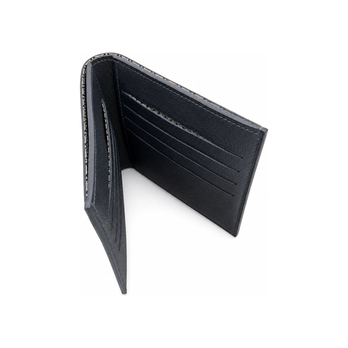 HERMES Evercolor Ardoise Citizen Twill Men’s Bifold Wallet