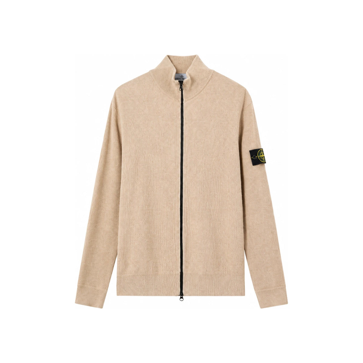 STONE ISLAND Rib Soft Organic Cotton Zip-Up Hoodie Sweater 5100126 S00D8 V0M9A