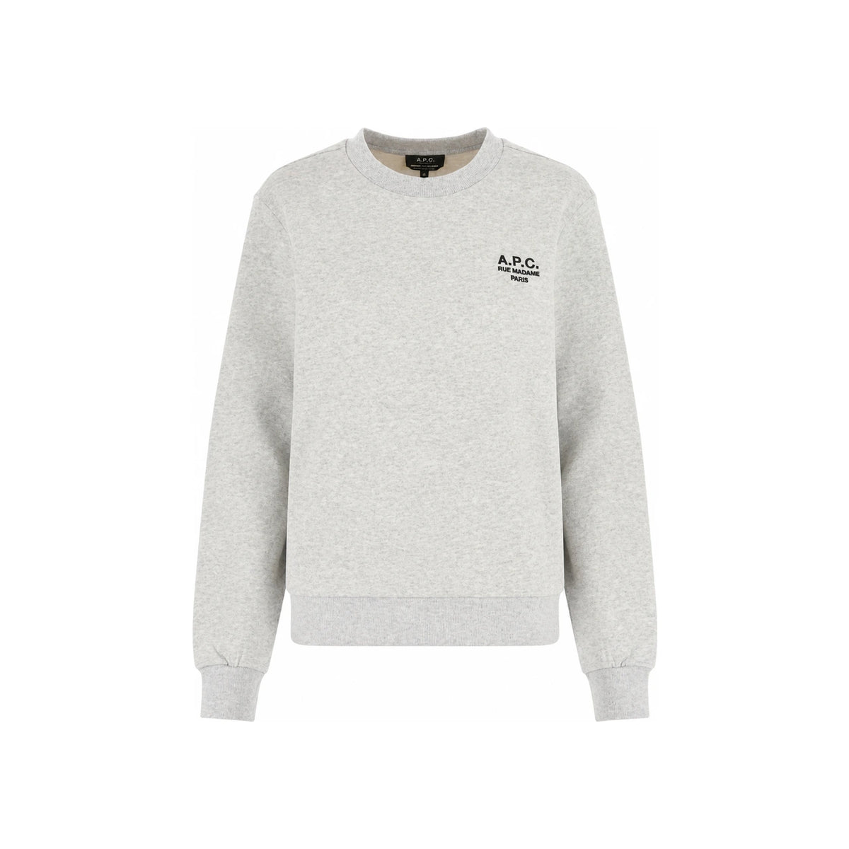 A.P.C. Gris Chiné Noir Unisex Cotton Sweatshirt