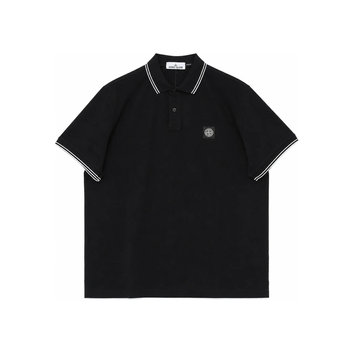 STONE ISLAND Organic Cotton Compass Patch Polo T-Shirt L1S152200010 S0018 V0029