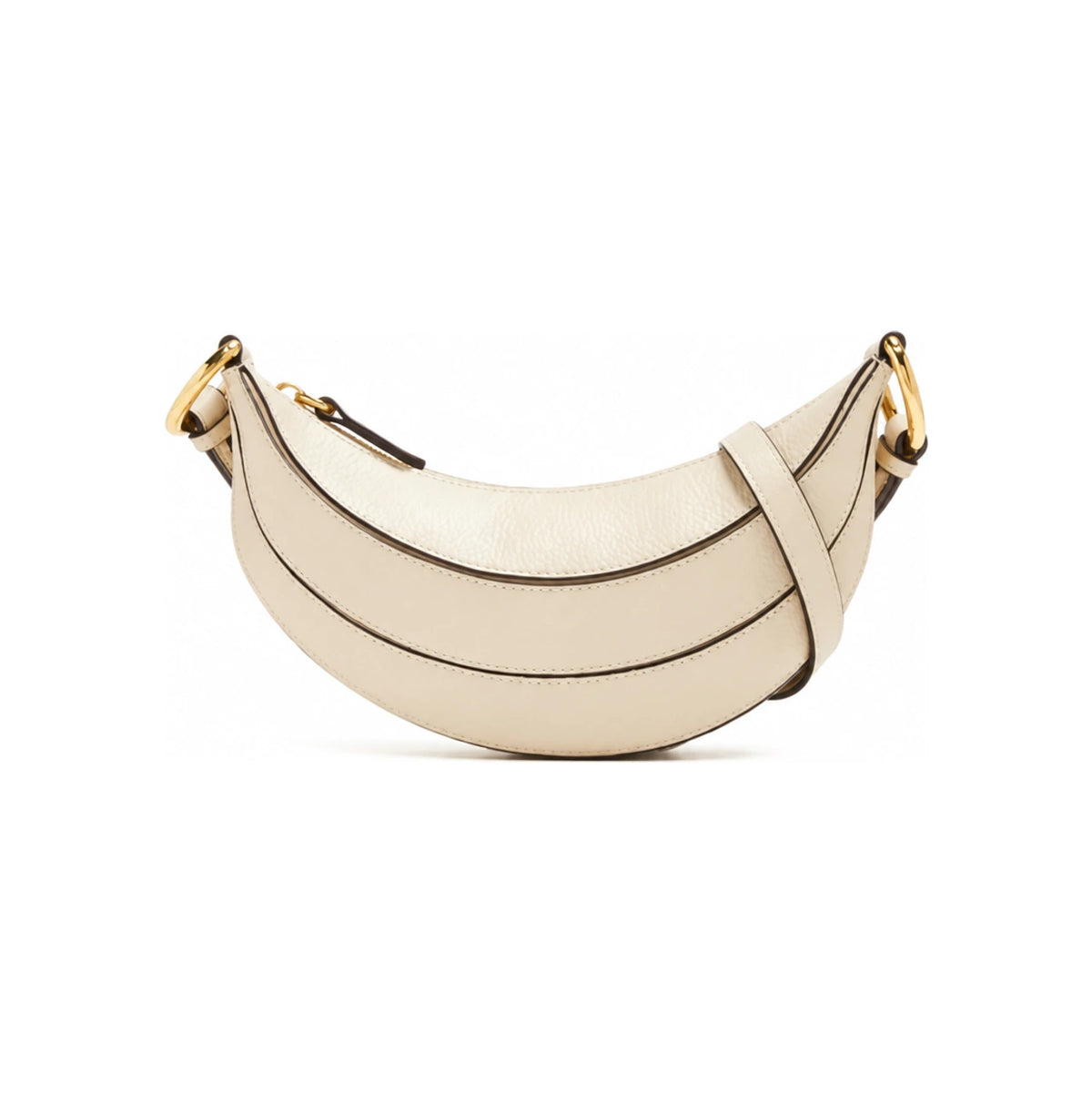 Chloe Logo Banana Crossbody Bag Beige CHC24WP431N72 23N