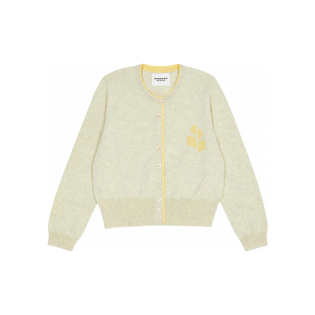 Isabel Marant Cotton Wool Logo Women’s Cardigan CA0163FA D1L16E LGLY