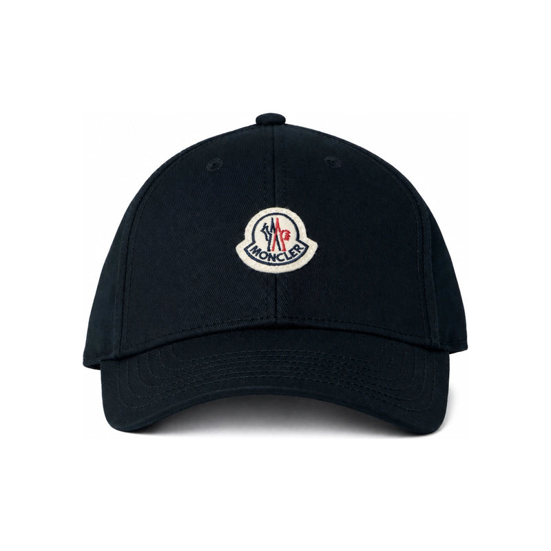 Moncler Black Gabardine Baseball Cap