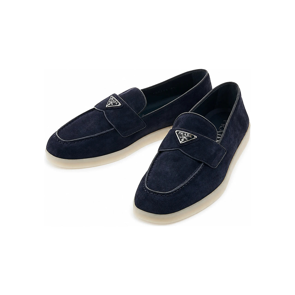 PRADA Black Leather Penny Loafers Men’s Shoes
