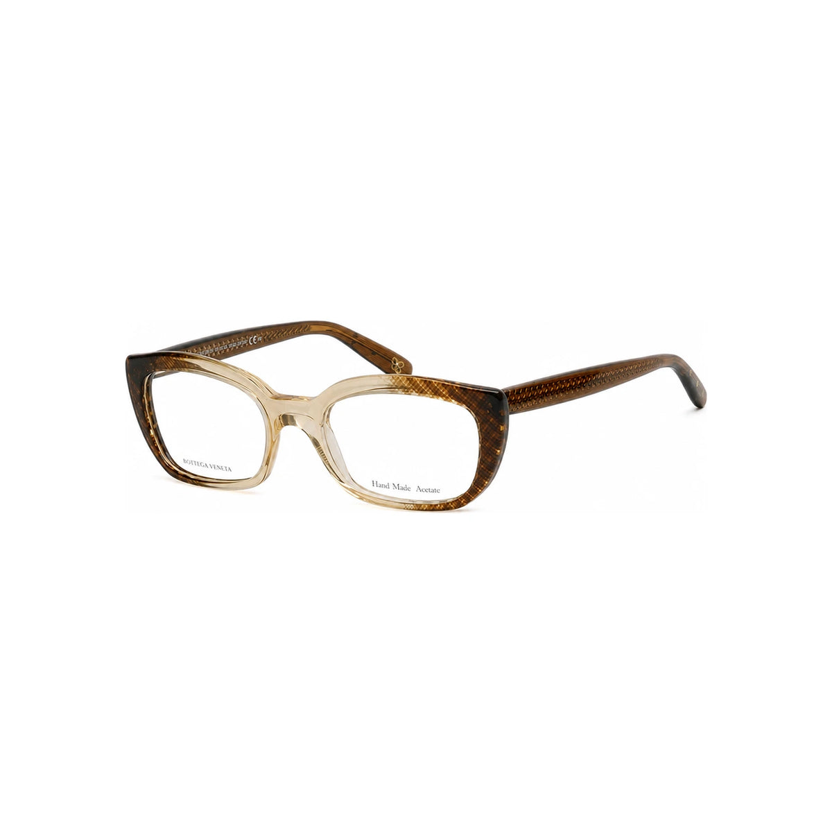Bottega Veneta Translucent Acetate Horn-Rim Eyeglass Frames Unisex