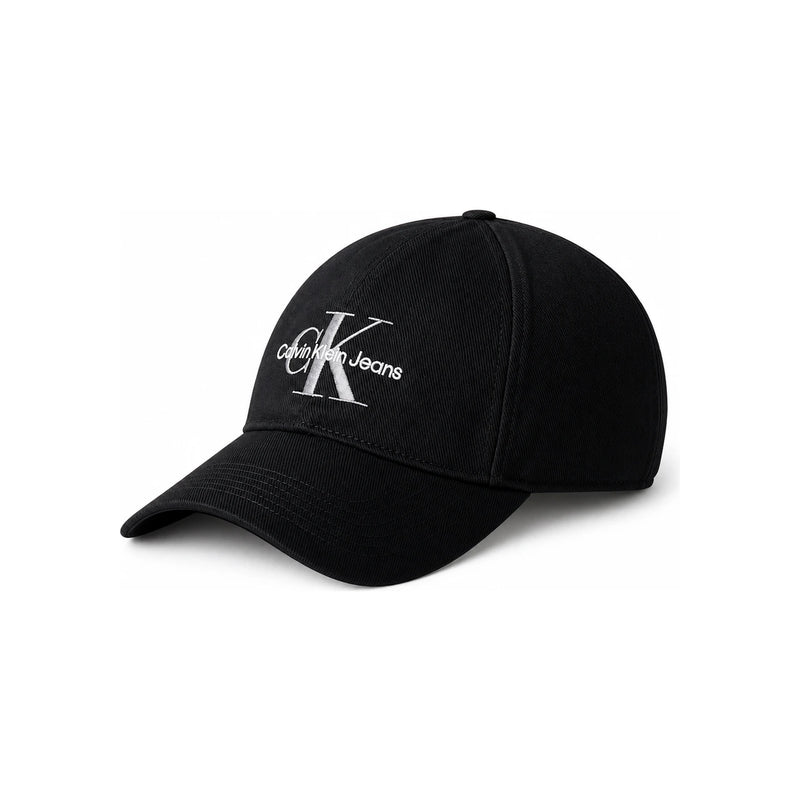 Calvin Klein Unisex Monogram Logo Black Baseball Cap
