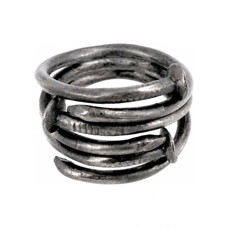 GUIDI Unisex Silver Ring G SPR5