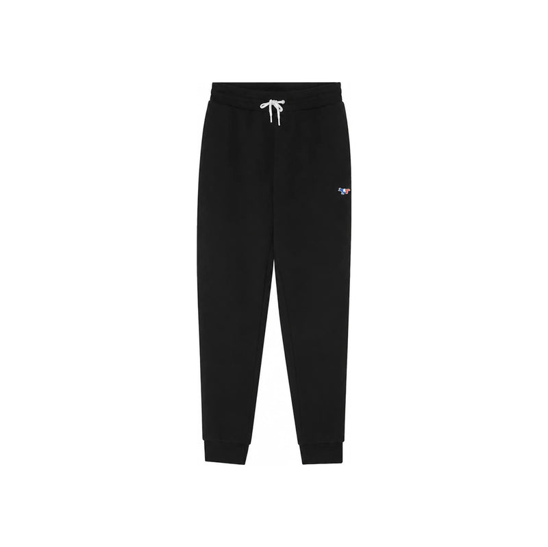 Maison Kitsune Tricolor Fox Patch Jogger Sweatpants Black