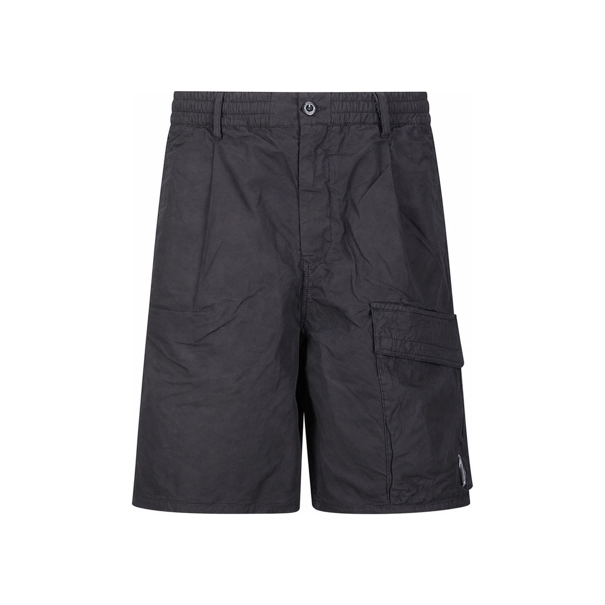 CP Company Stretch Satin Cargo Lens Shorts Black 20CMBE127 A110325 G999
