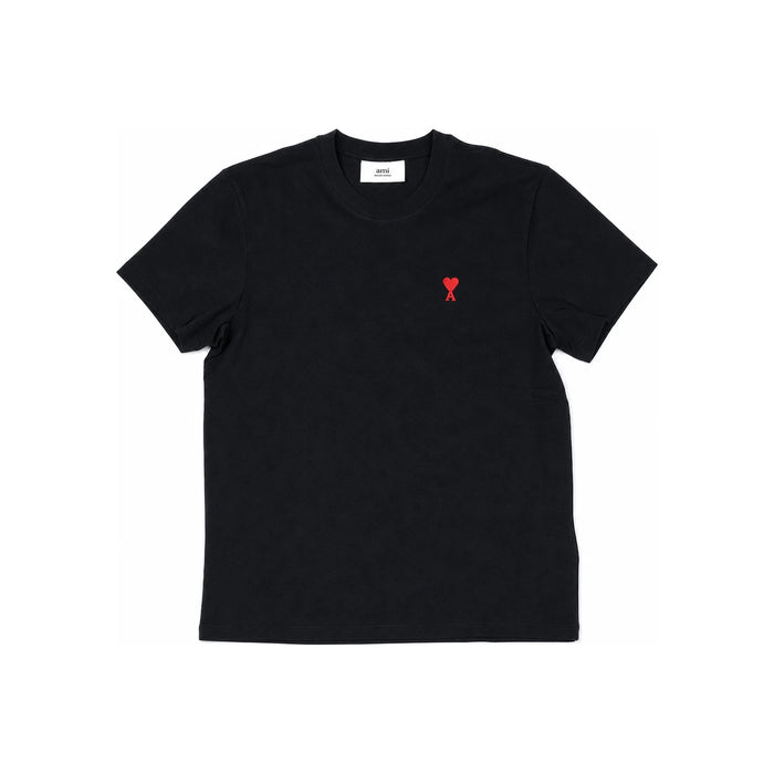 AMI Small Heart Logo T-Shirt Black White