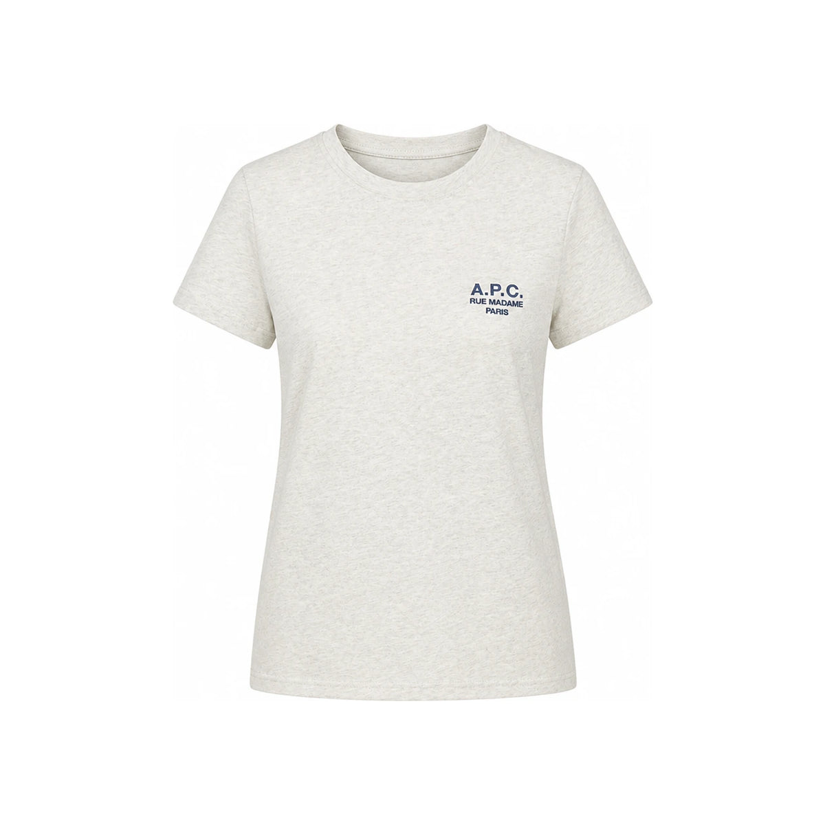 A.P.C. DENISE Embroidered Cotton T-Shirt White Women
