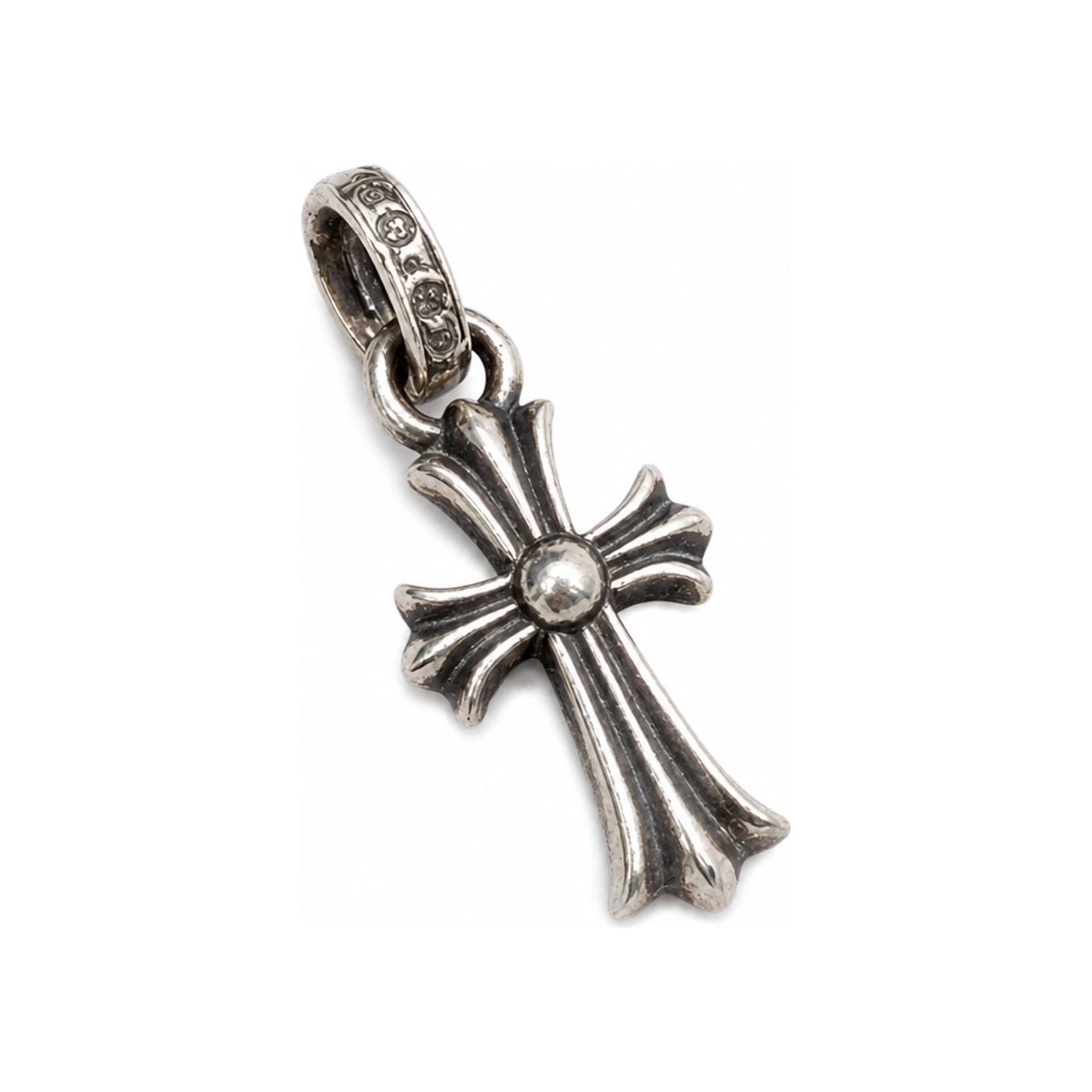 Chrome Hearts Tiny Cross Babyfat CH Charm Pendant Necklace