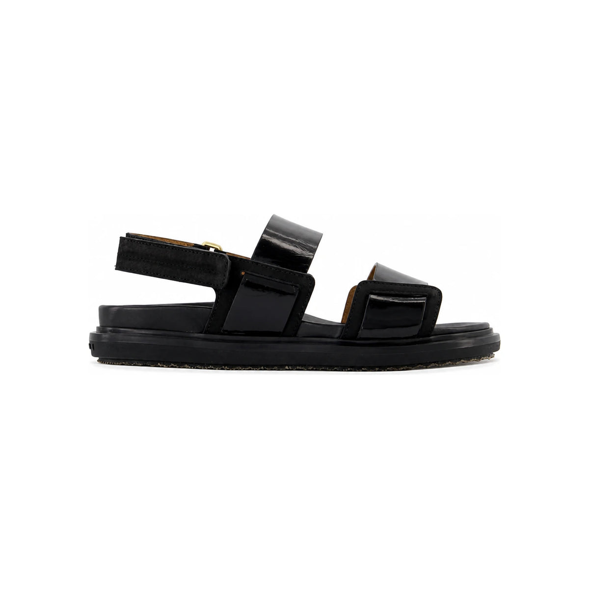 Marni Leather Fussbett Double Strap Sandals FBMS018001 P7615 00N99