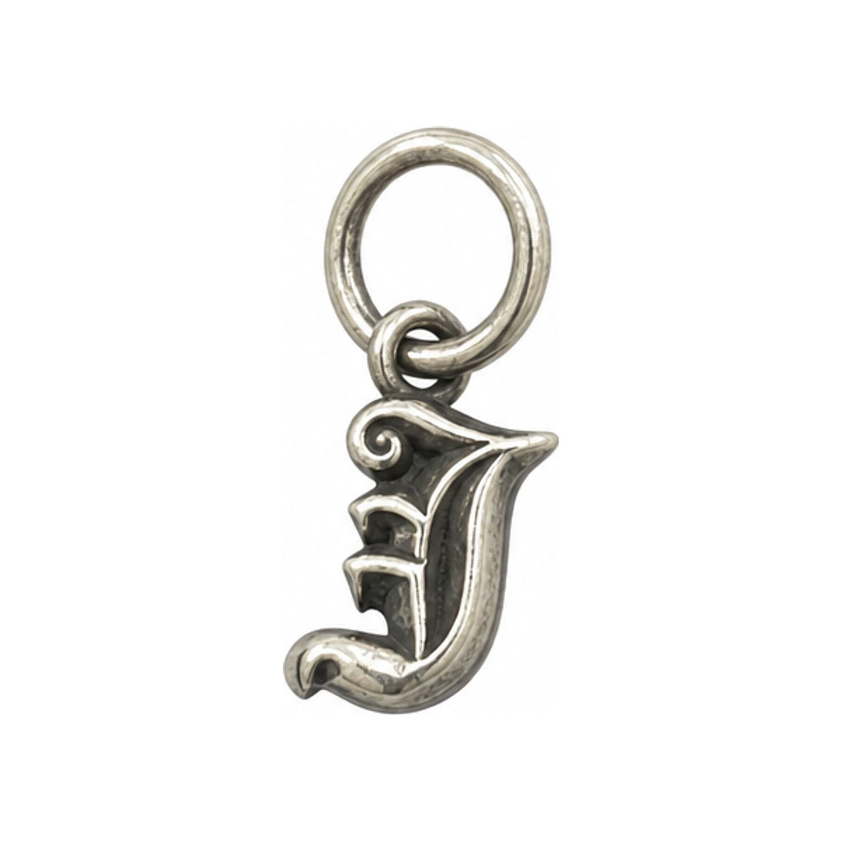 Chrome Hearts J Alphabet Pendant Charm Necklace Unisex Sterling Silver