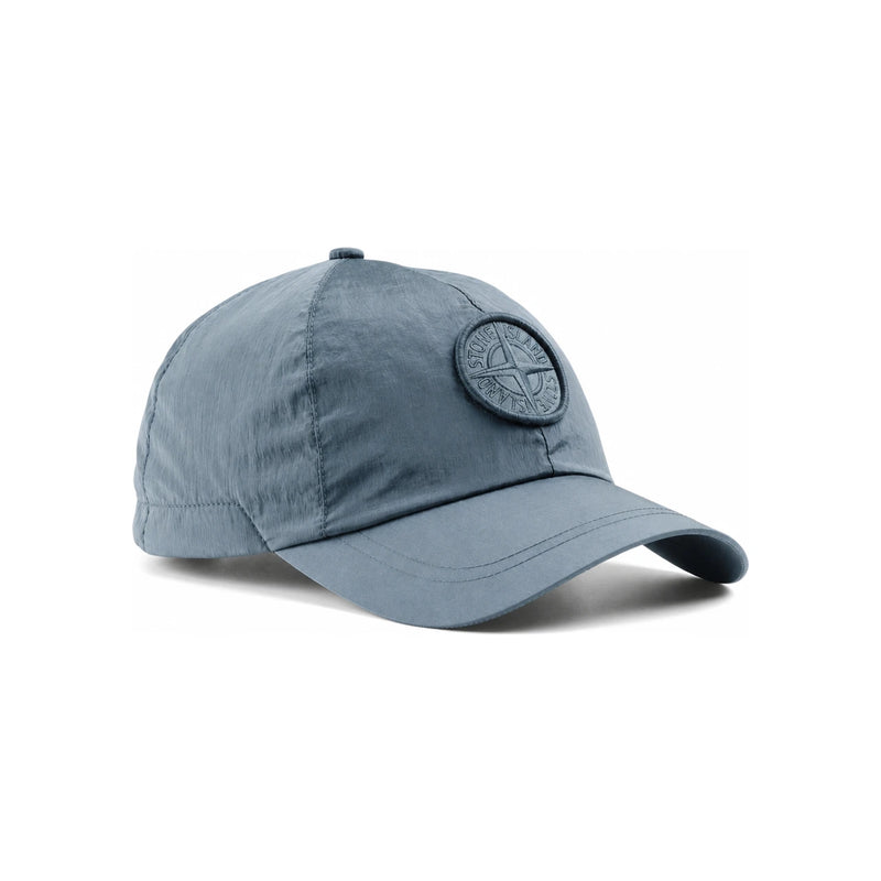 STONE ISLAND Blue Nylon Logo Embroidered Cap L1S159100011 S0076 V0024