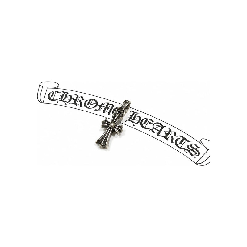 Chrome Hearts Tiny Cross Babyfat CH Charm Pendant Necklace
