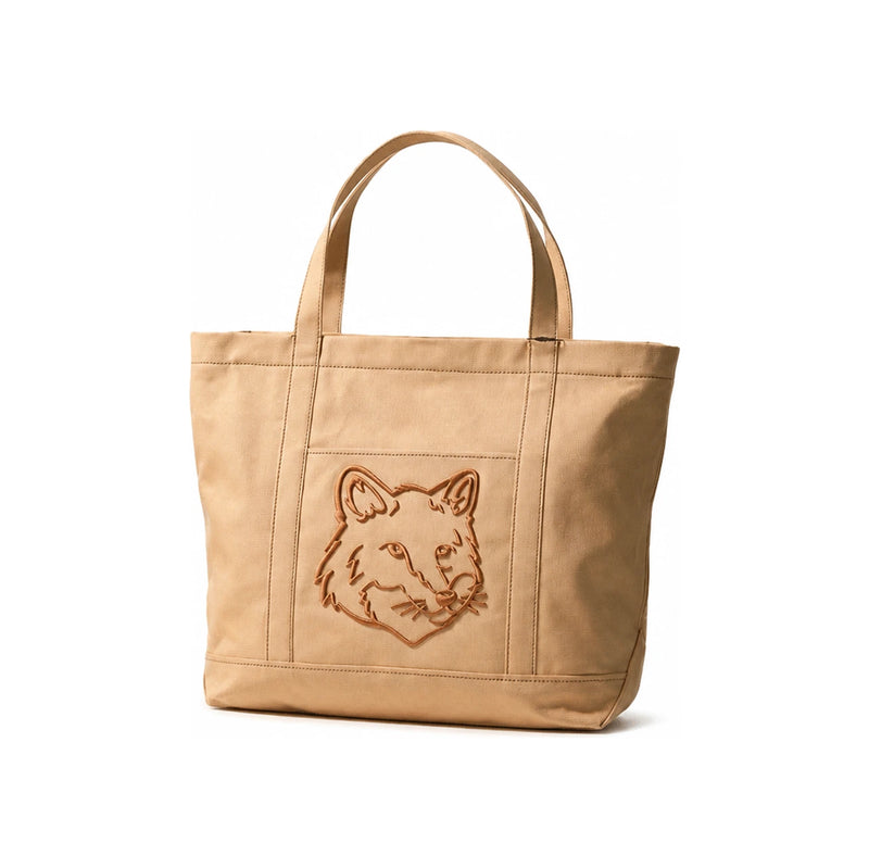 Maison Margiela Large Canvas Tote Bag Fox Head Design