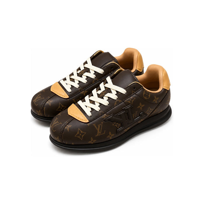Louis Vuitton NIGO LV Buttersoft Brown Leather Low-Top Sneakers