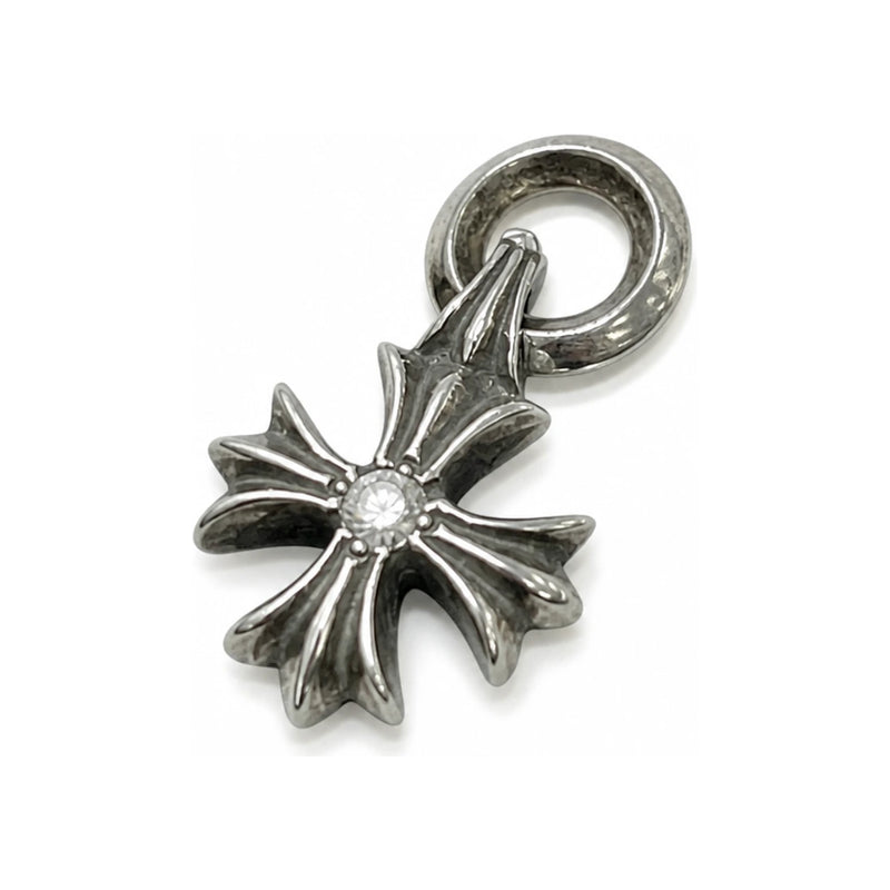 Chrome Hearts CH Plus Diamond Pendant Necklace