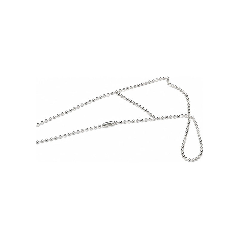 Chrome Hearts Silver Ball Chain Necklace