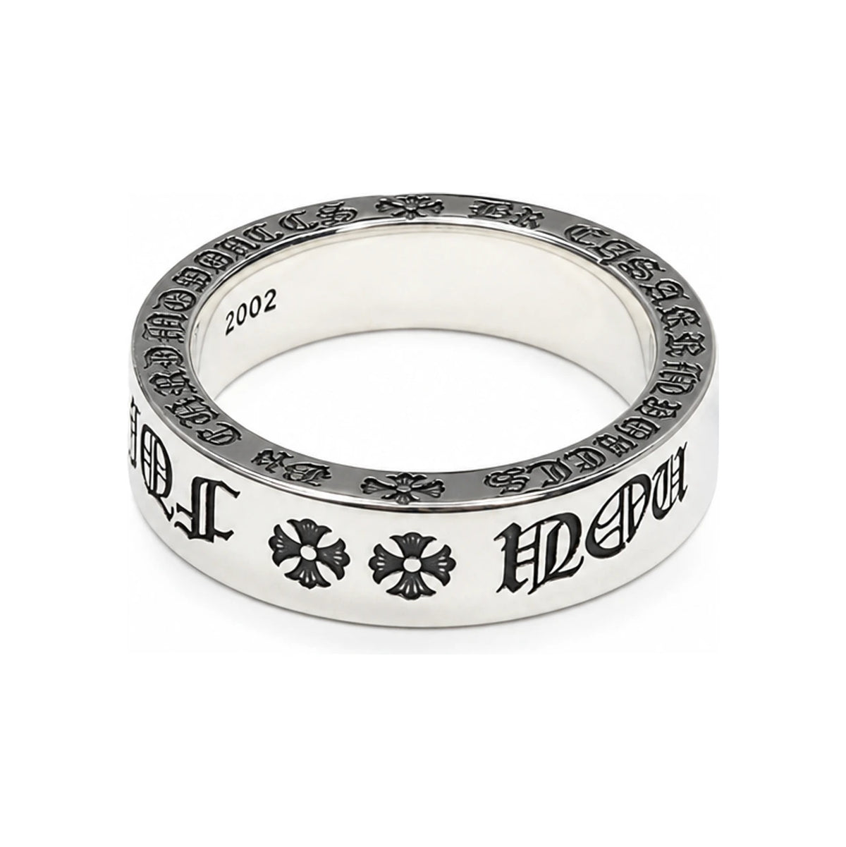 Chrome Hearts F You Spacer Puck You Ring Men’s Sterling Silver Ring