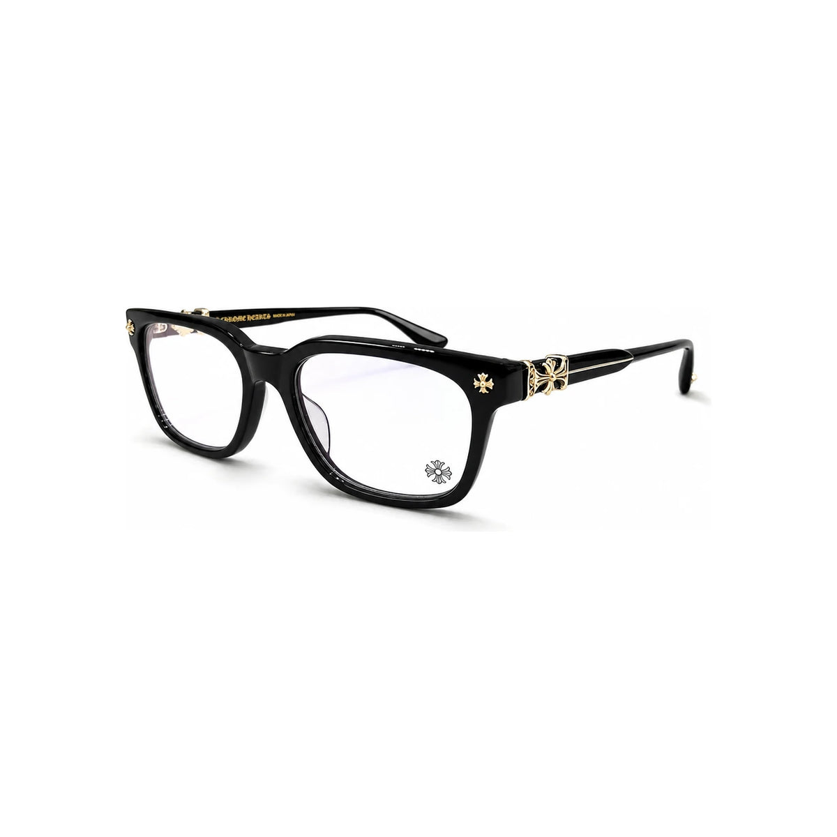 Chrome Hearts Cox Ucker Black 18K Gold Plated Eyeglasses