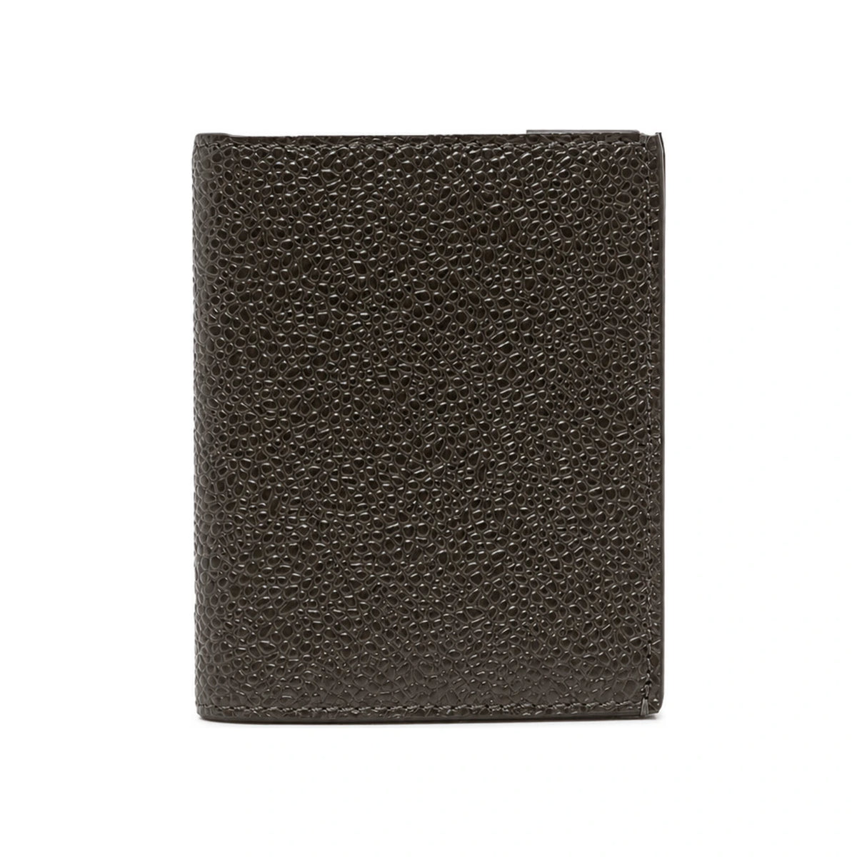 THOM BROWNE RWB Brown Leather Card Holder
