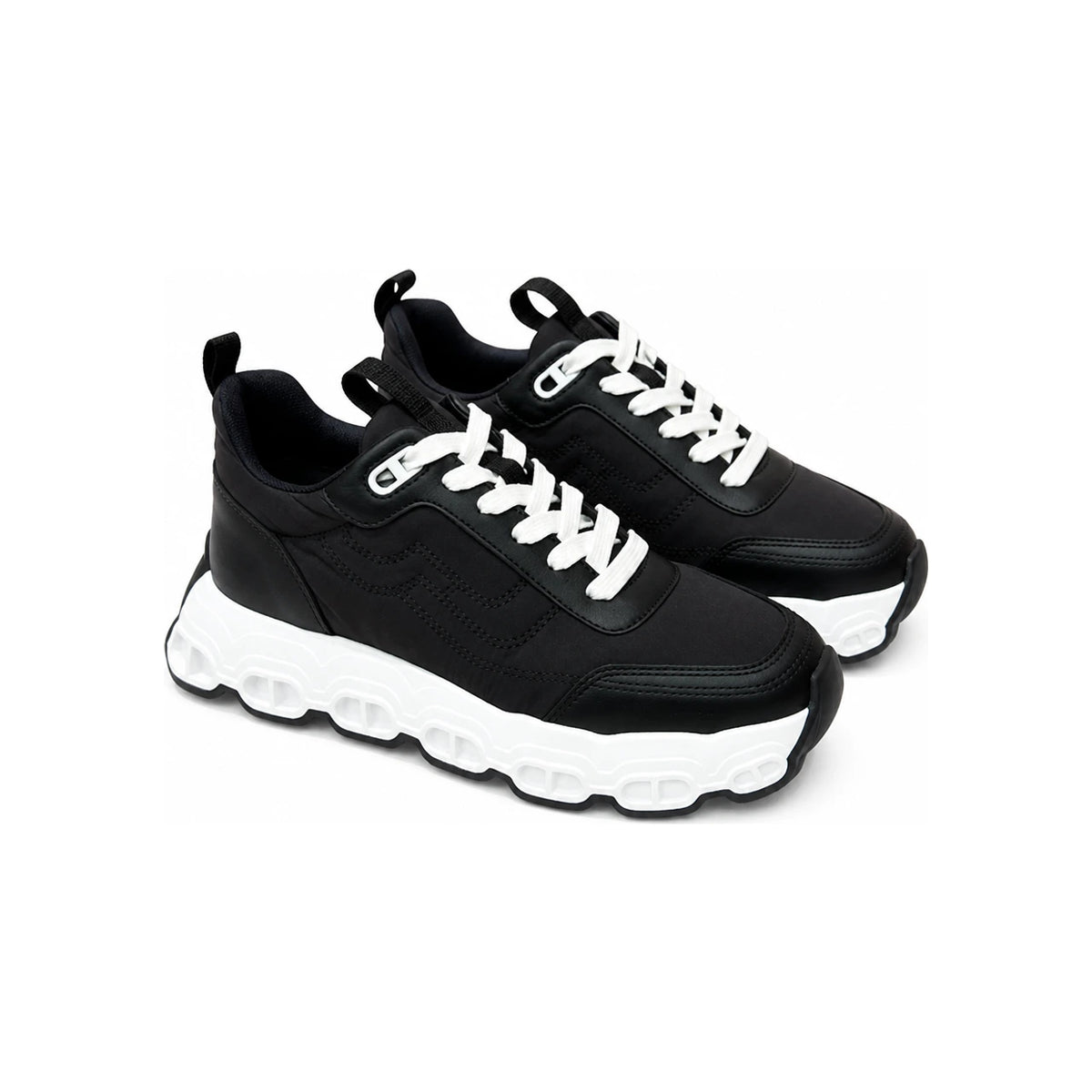 HERMES Black White Impulse Sandal Outsole Low-Top Sneakers