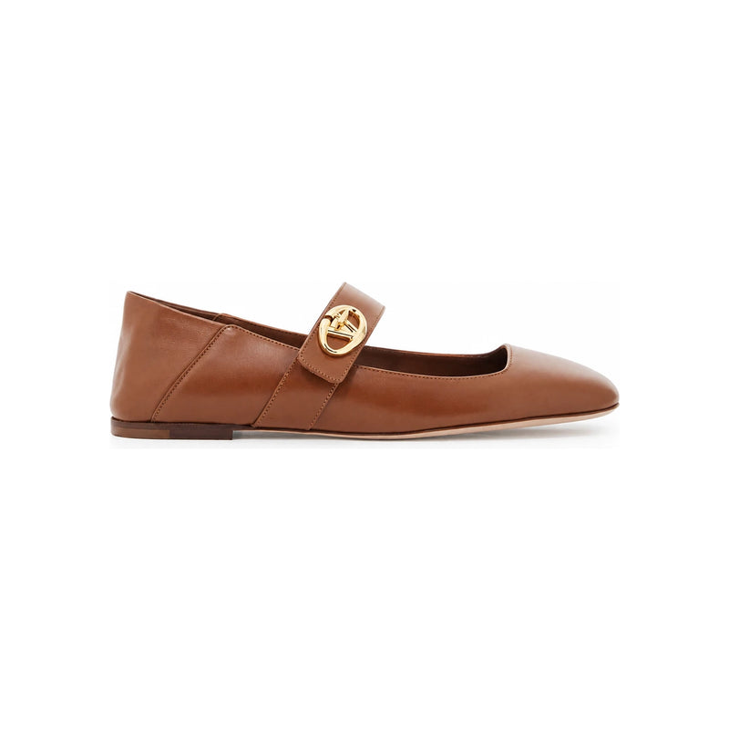 VALENTINO VLogo Rocker Mary Jane Ballet Flats EEY N58