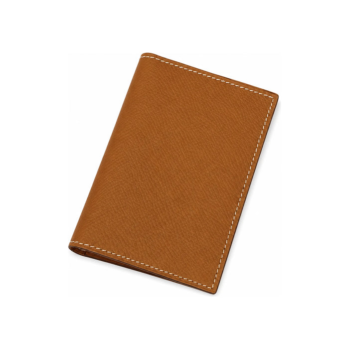 HERMES MC2 Card Holder Epsom Leather Gold Brown Long Wallet