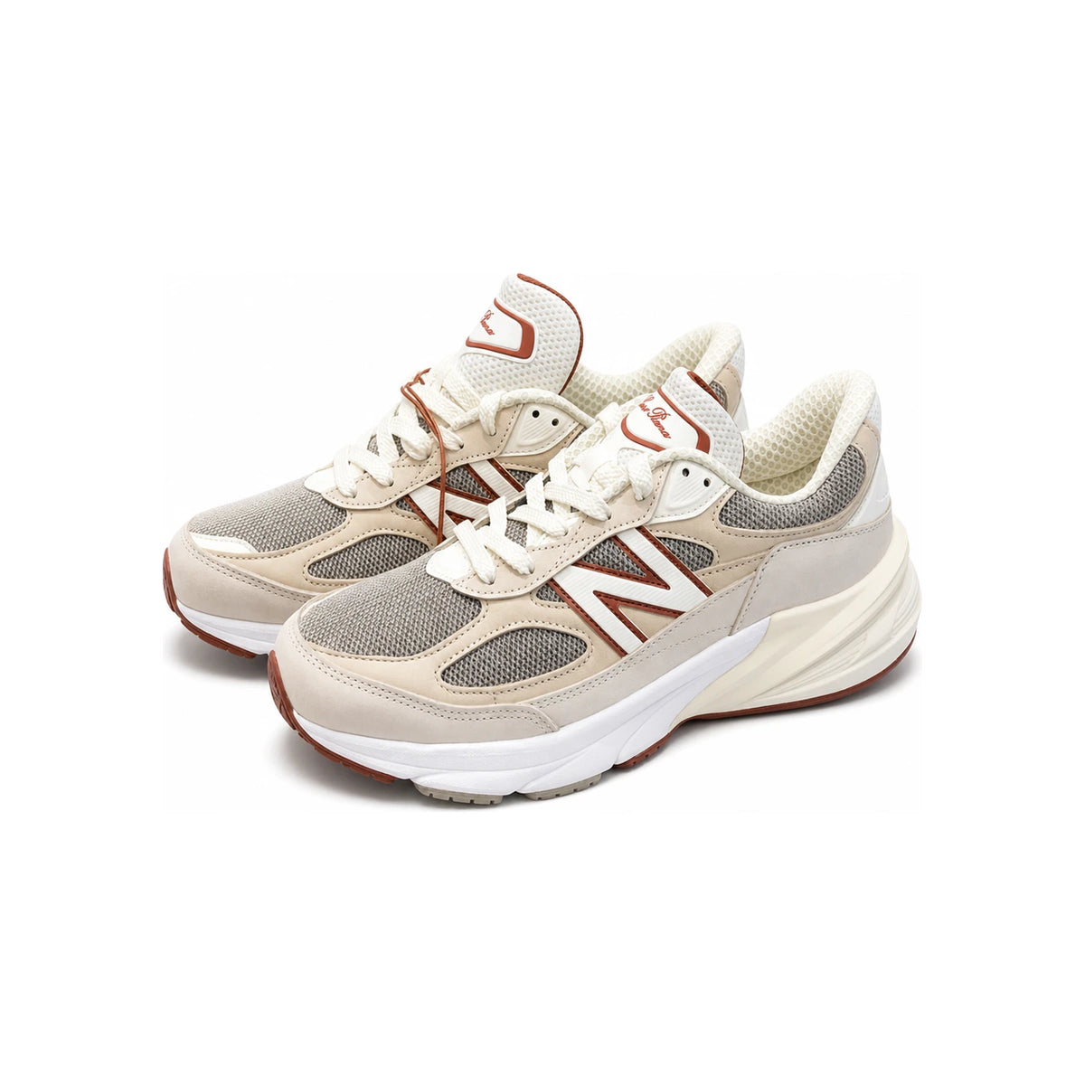 Loro Piana Cream Leather Low-Top Sneakers for Men 990v6