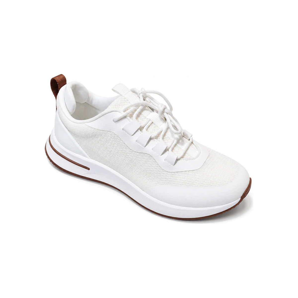 Loro Piana Suede Calfskin Weekend Walk Low-Top Sneakers White