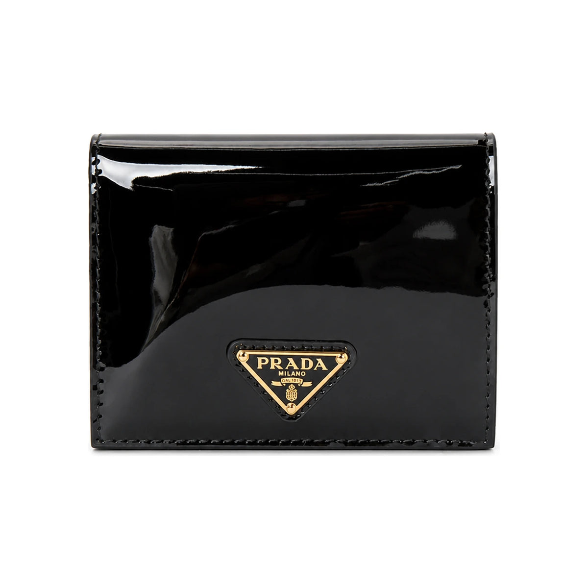 PRADA Women's Patent Leather Bifold Wallet 1MV204 069 F03KJ