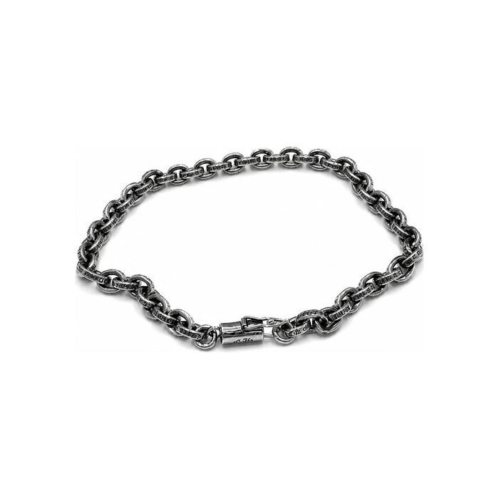 Chrome Hearts CH Paper Chain Bracelet 8 Inch Unisex Silver