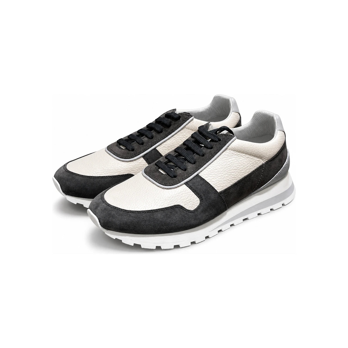 Brunello Cucinelli Suede Low Top Sneakers Chalk