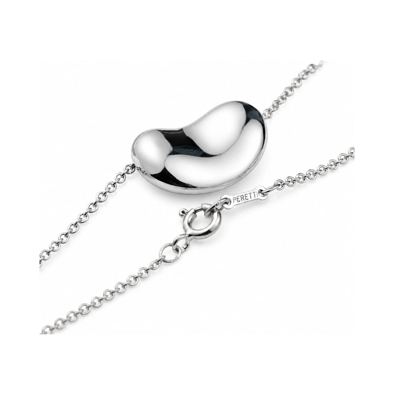 Tiffany & Co 925 Sterling Silver Small "V" Pendant Necklace