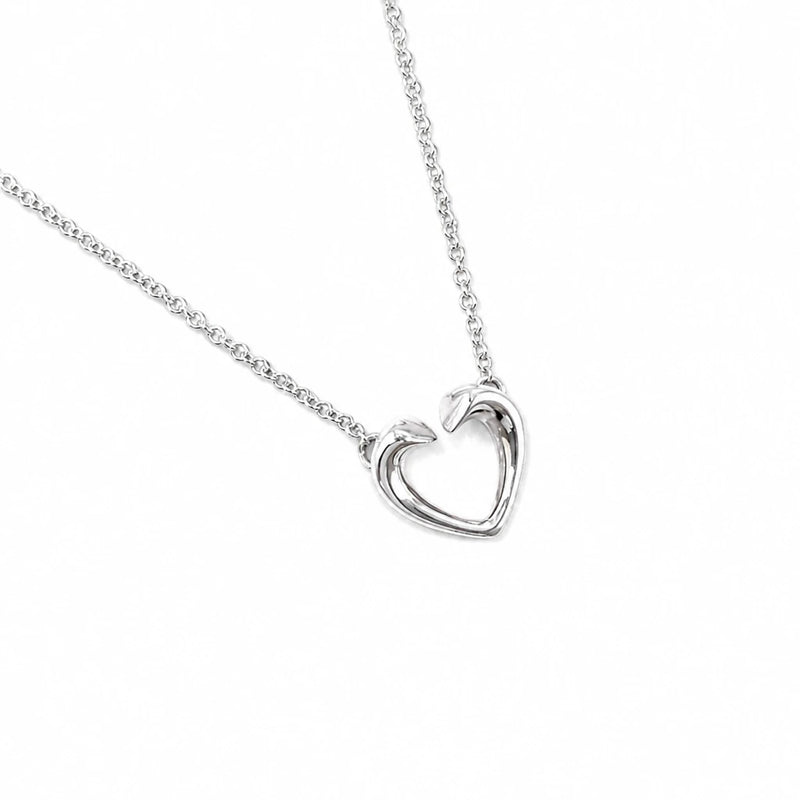 Tiffany & Co 925 Paloma Picasso Open Heart Pendant Necklace