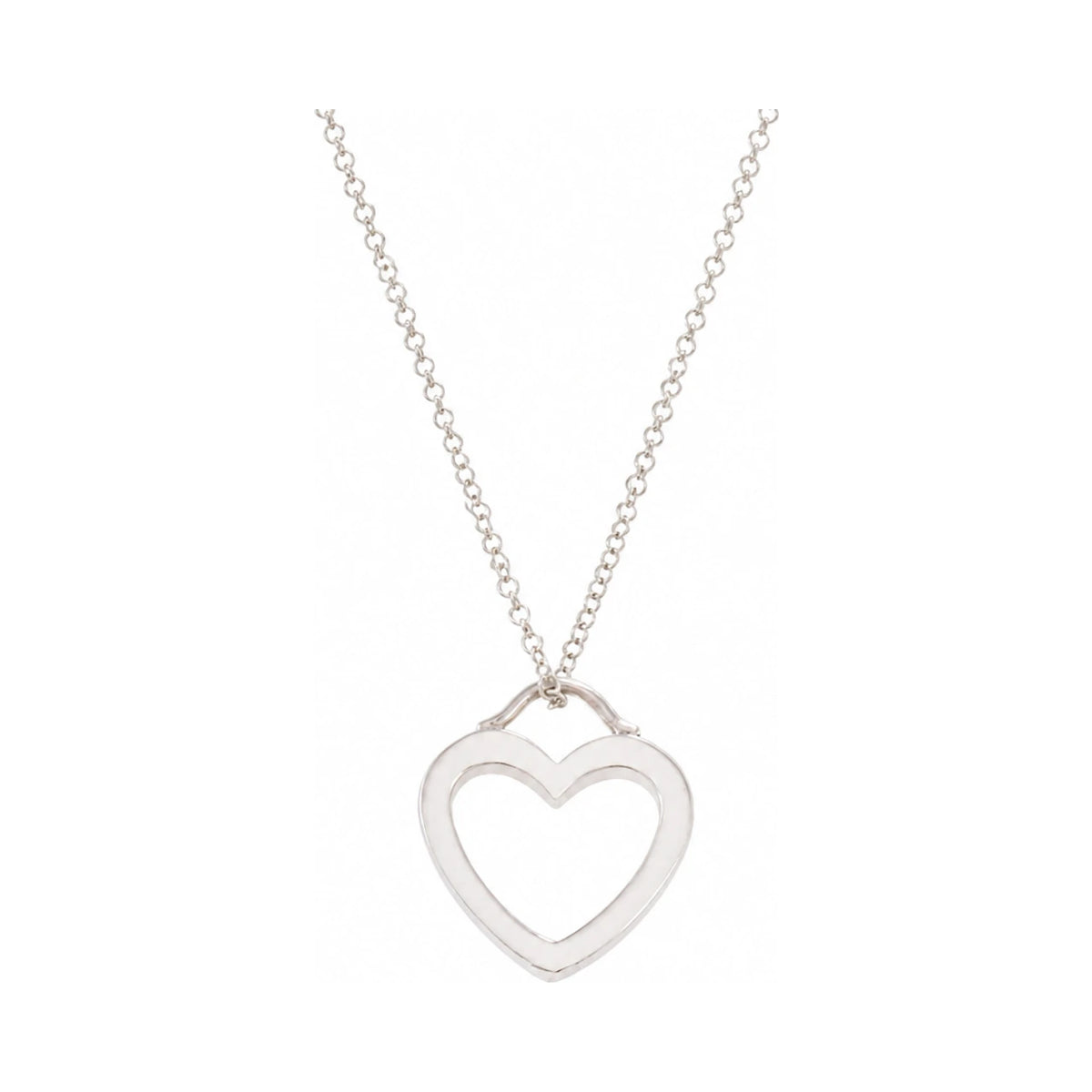 Tiffany & Co 925 Sterling Silver Sentimental Heart Necklace