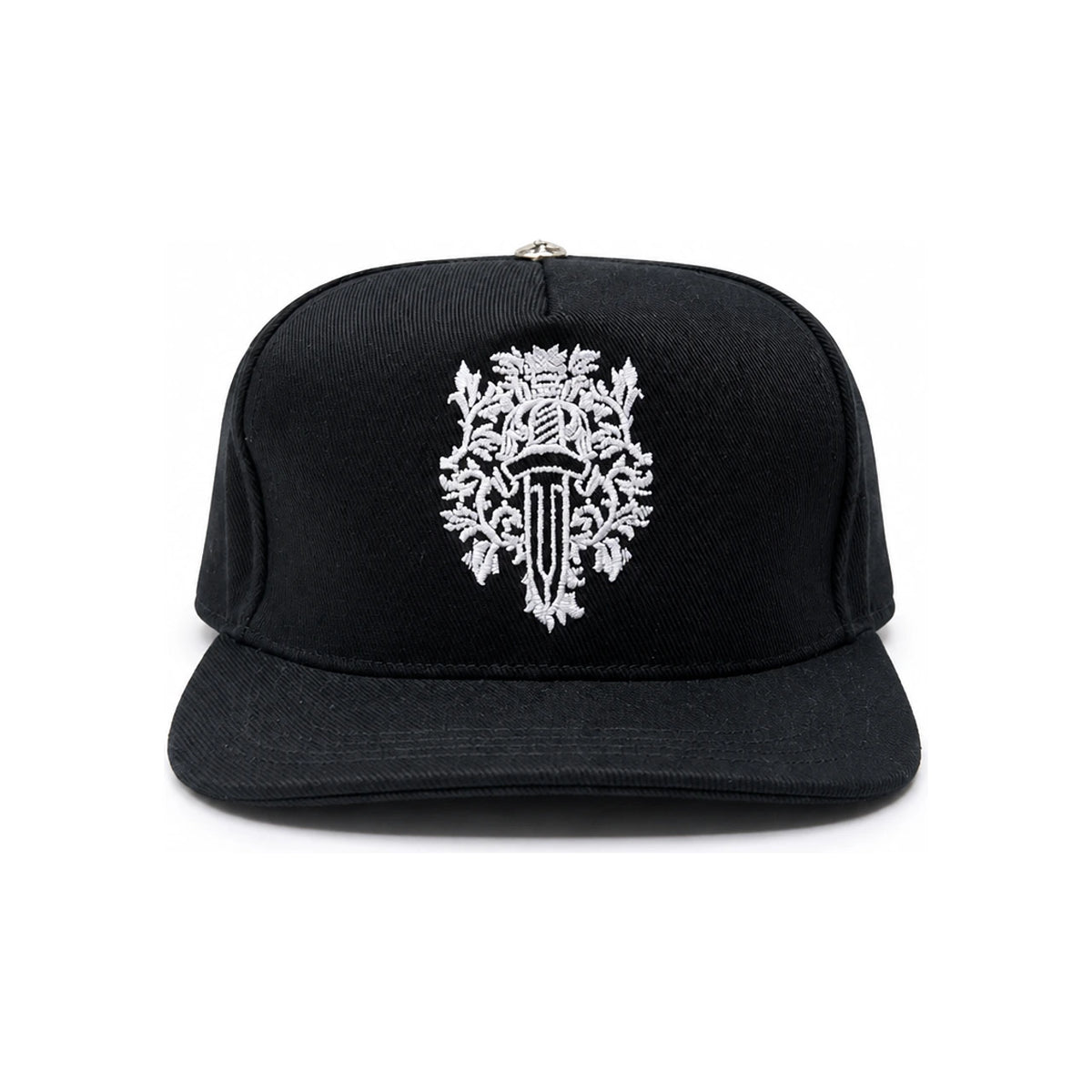 Chrome Hearts Dagger Denim Baseball Cap Black White