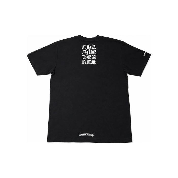Chrome Hearts Gothic Back Logo Pocket Short Sleeve T-Shirt Black