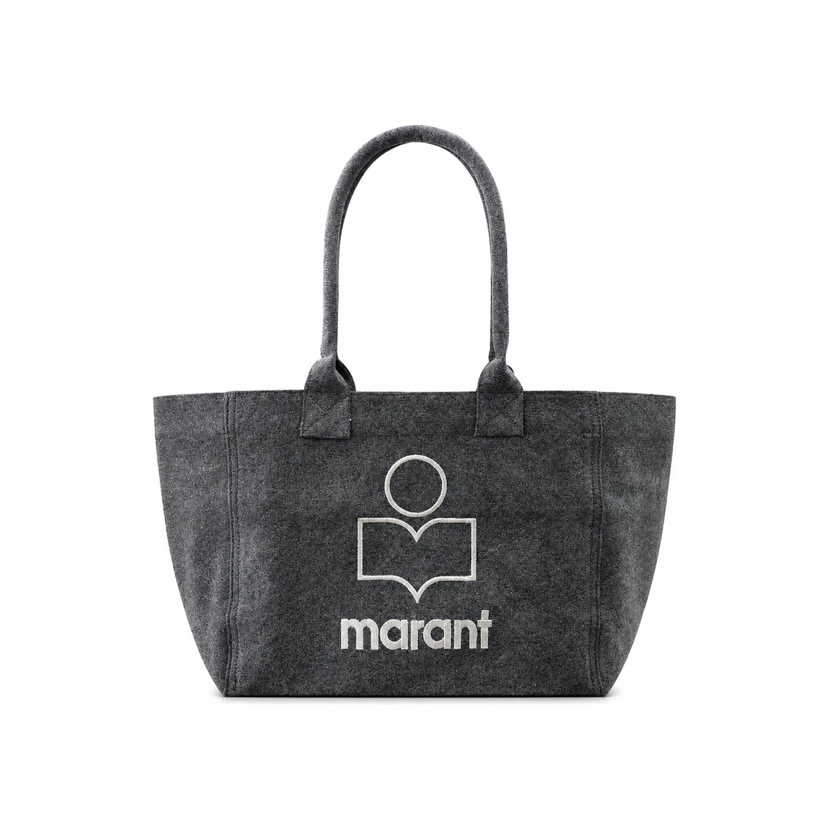 Isabel Marant Yenky Zip Tote Bag Black Canvas Unisex