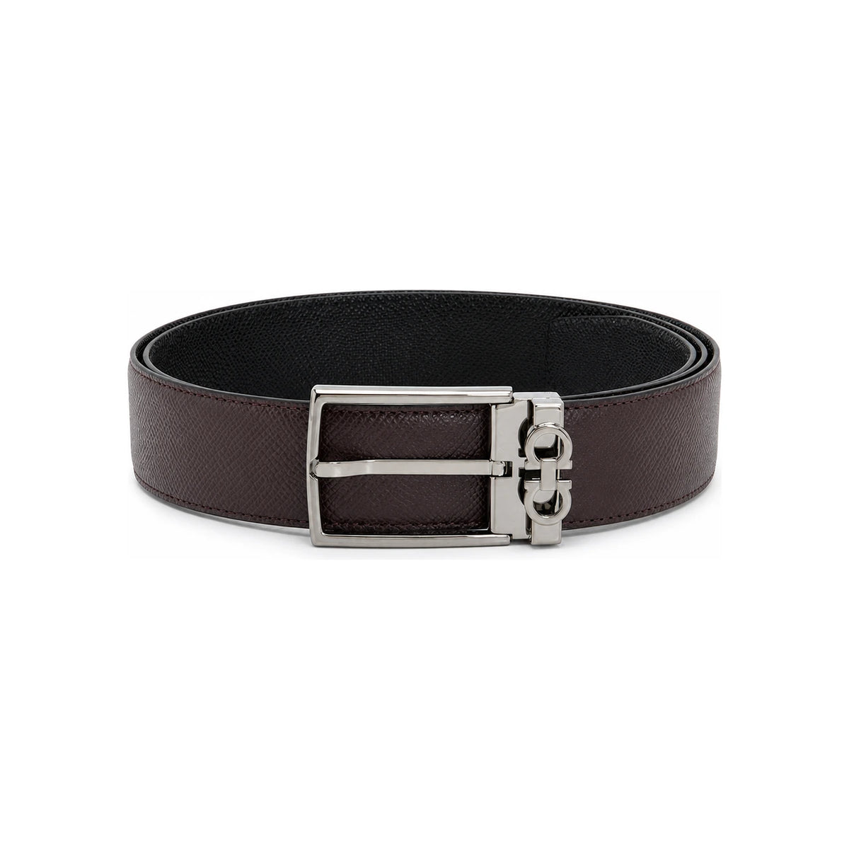 Ferragamo Gancini Reversible Men's Belt Pre-Cut Leather 67A037 0779991